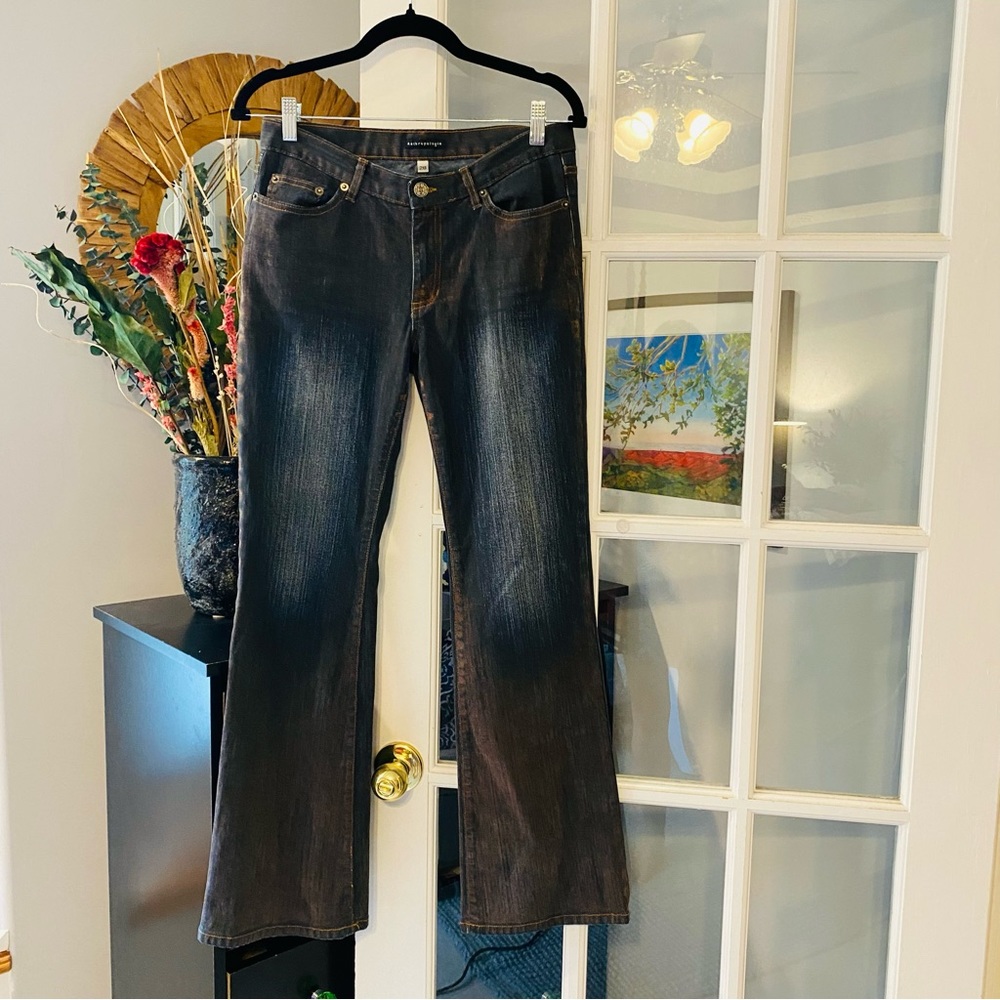 Anthropologie Bronze Distressed Jeans 28 NWOT